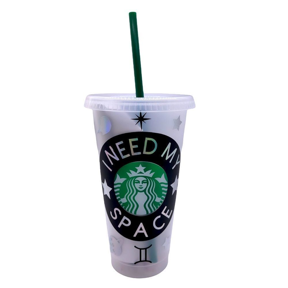 NWT Wool + Pepper Co. I Need My Space Custom Zodiac Starbucks Cold Cup